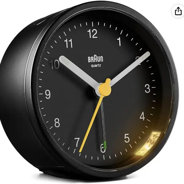 Analog alarm clock